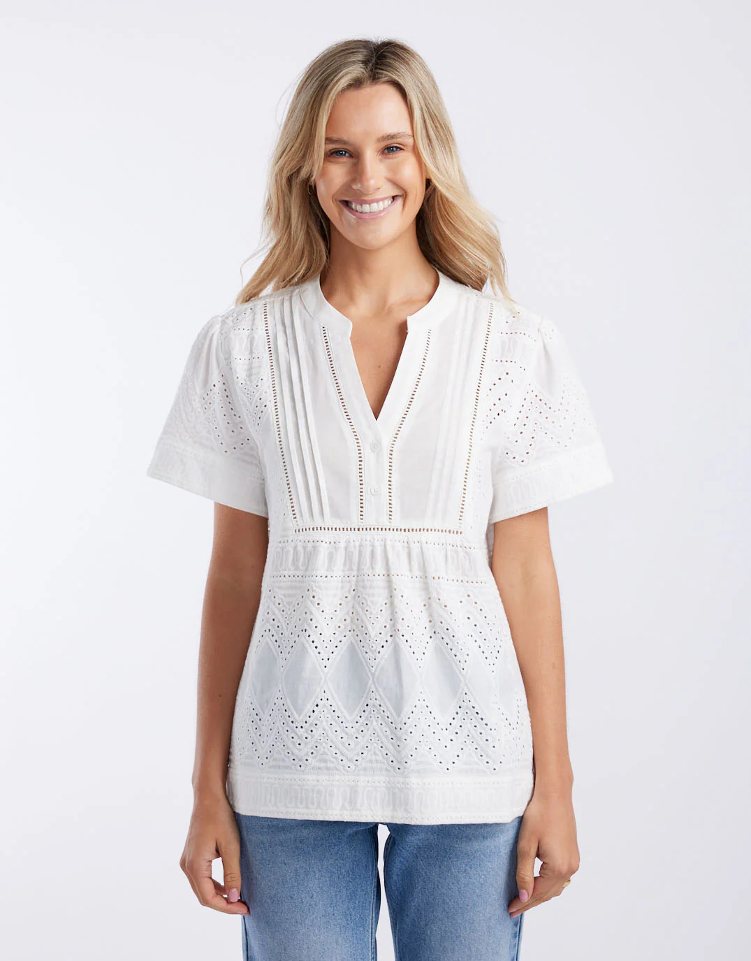 La Dolce Vita Short Sleeve Top - White - Image 2
