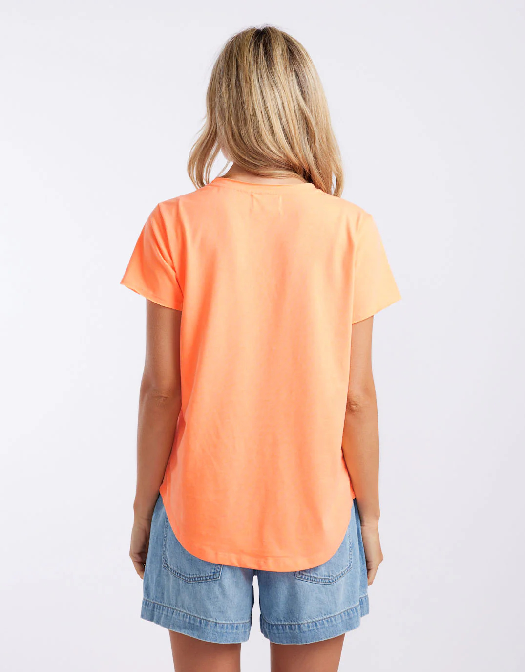 La Vacanza Vee Neck Tee - Citrus - Image 5