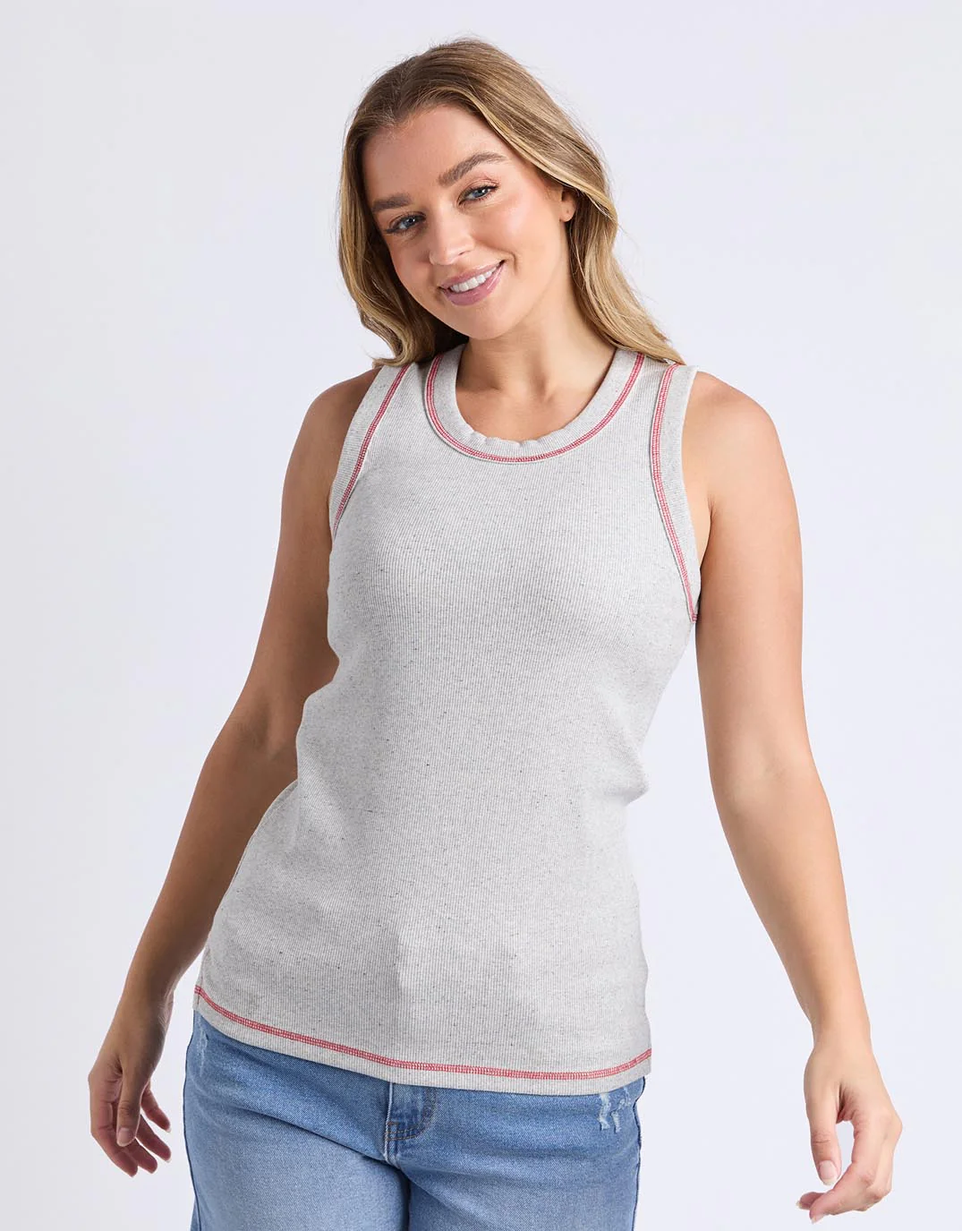 Lennox Tank - Grey Marle