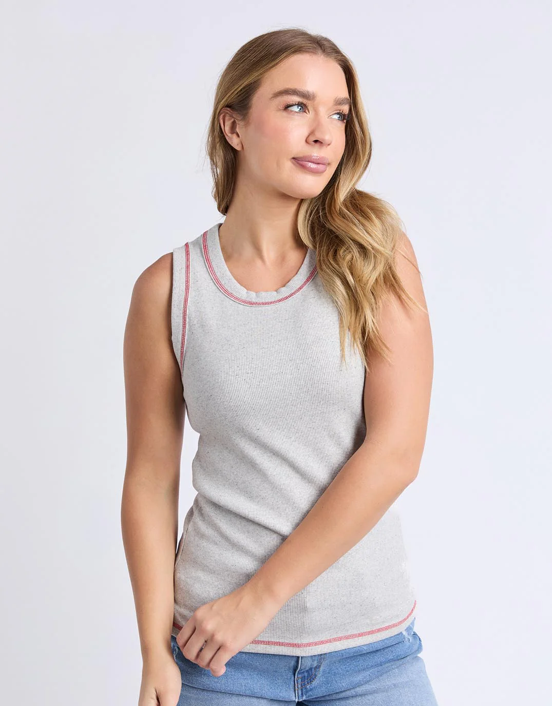 Lennox Tank - Grey Marle - Image 4