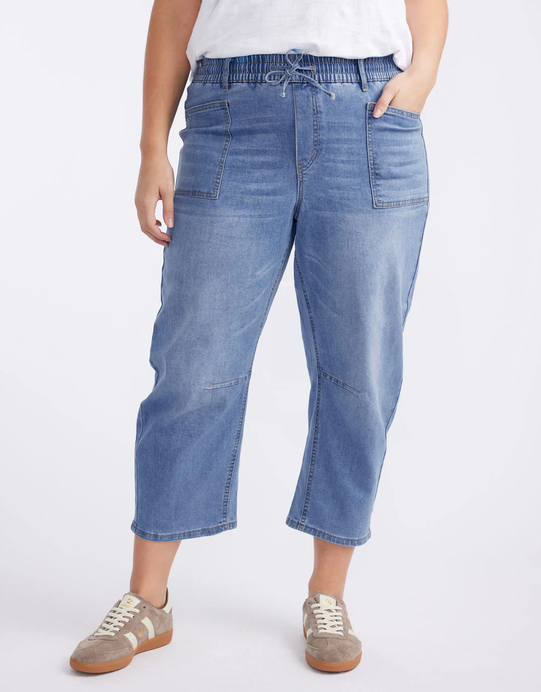 Leo Barrel Jeans - Blue Denim - Image 14