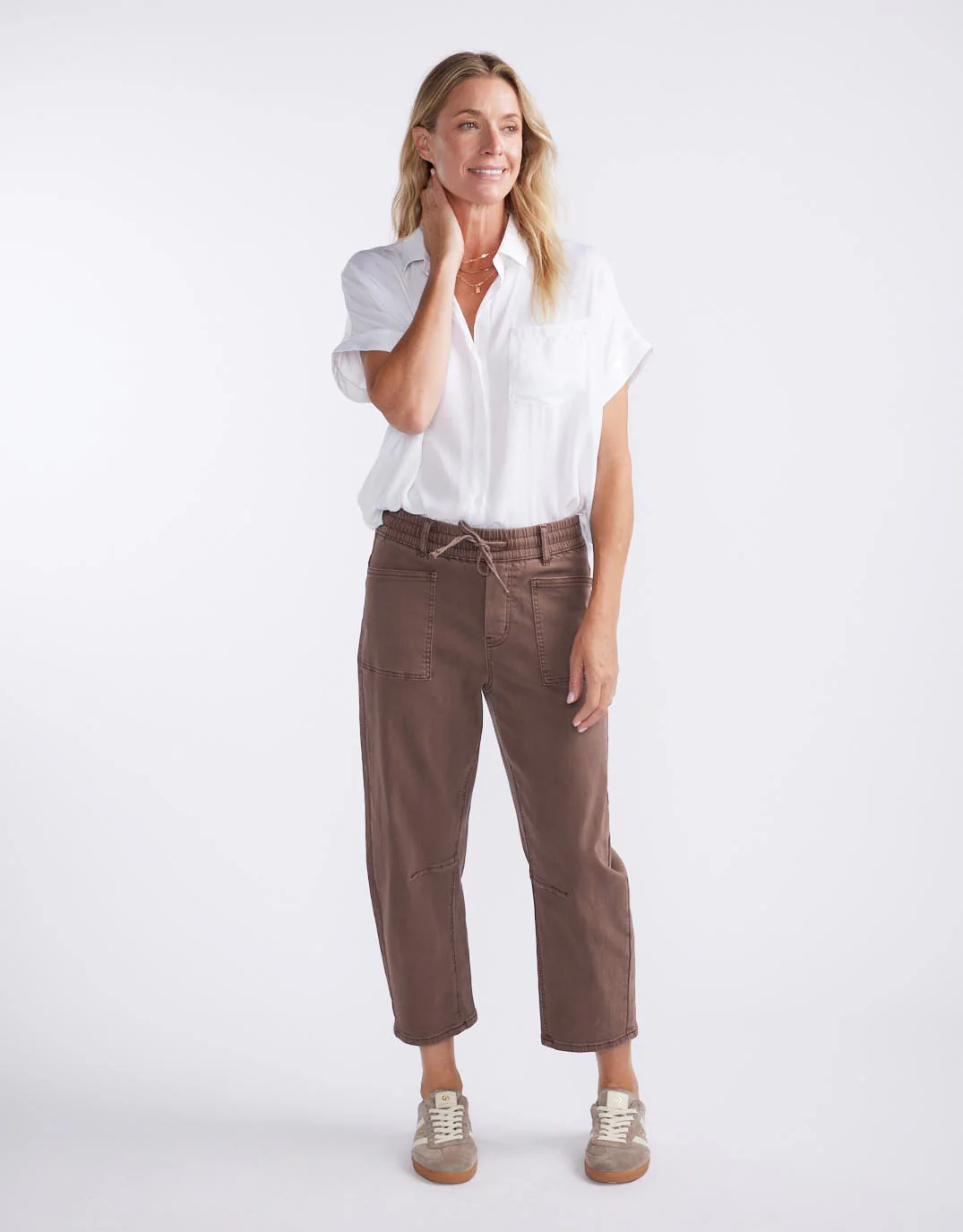 Leo Barrel Jeans - Chocolate - Image 3