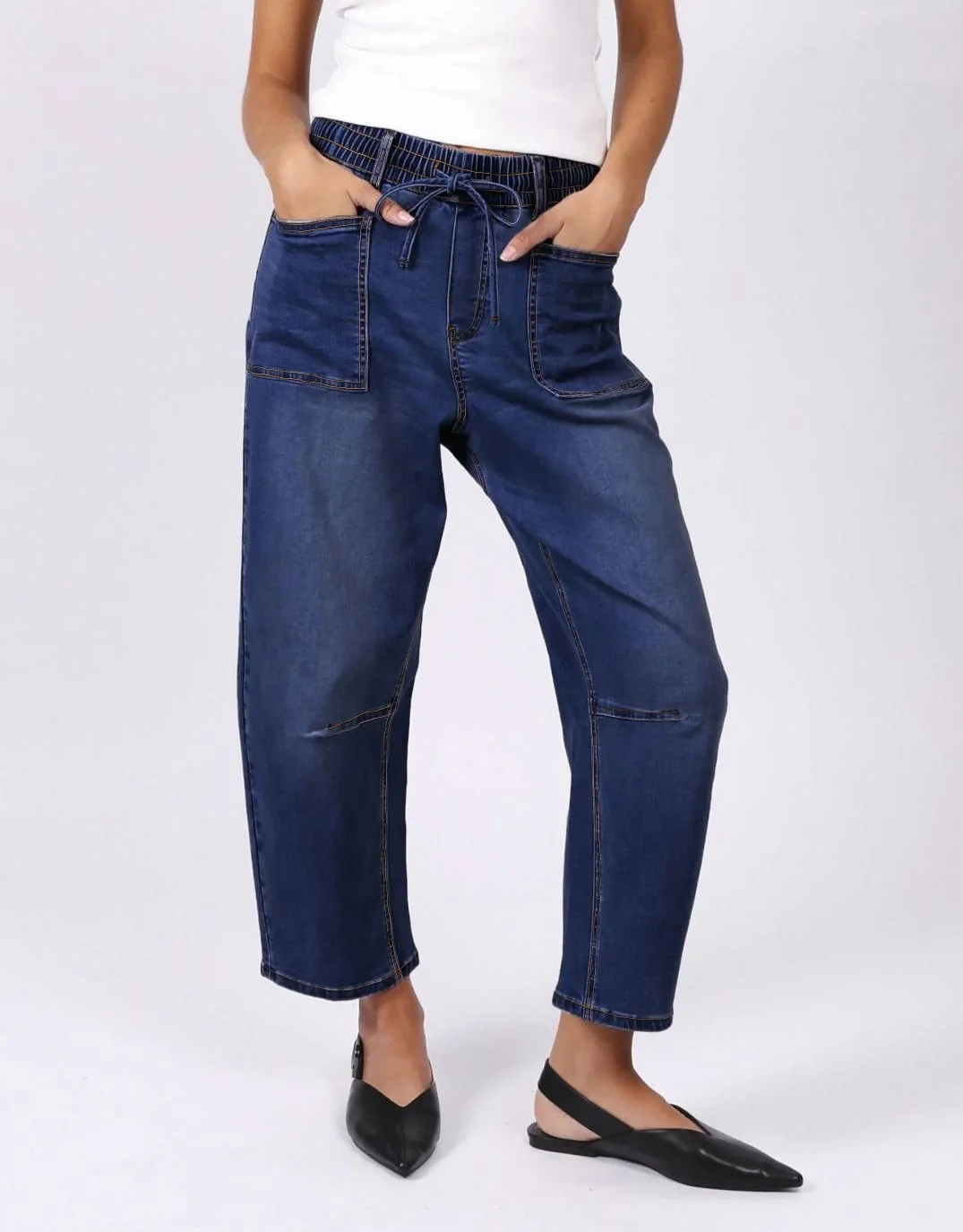 Leo Barrel Jeans - Ink