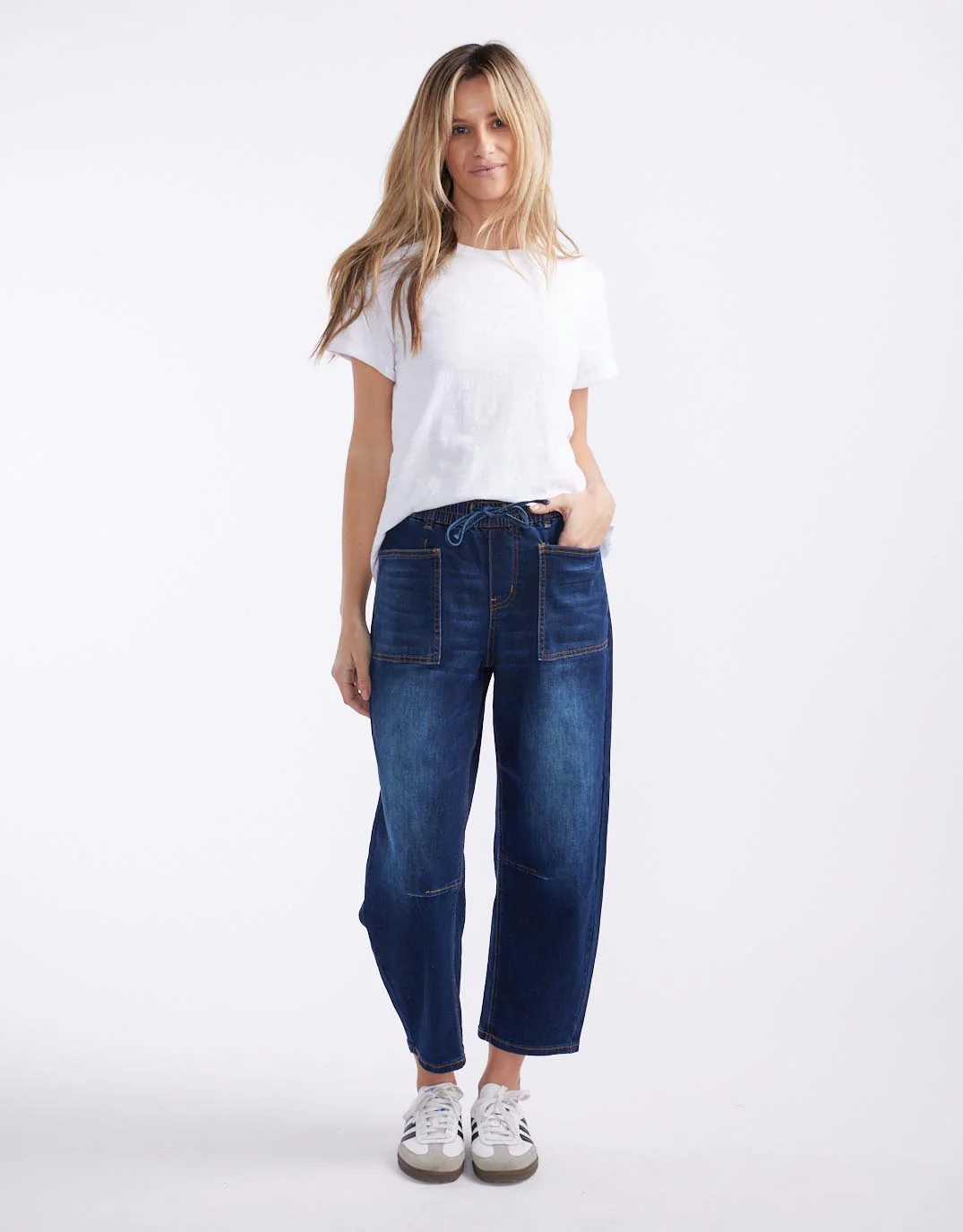 Leo Barrel Jeans - Ink - Image 2