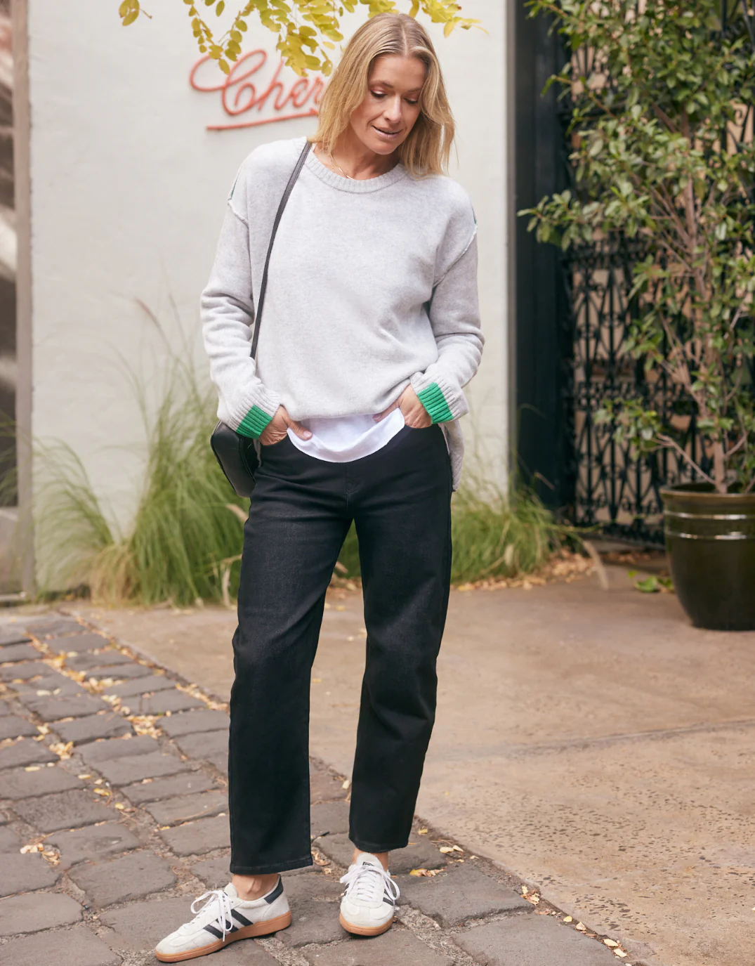 Marais Wool Cashmere Knit - Grey Marle - Image 3