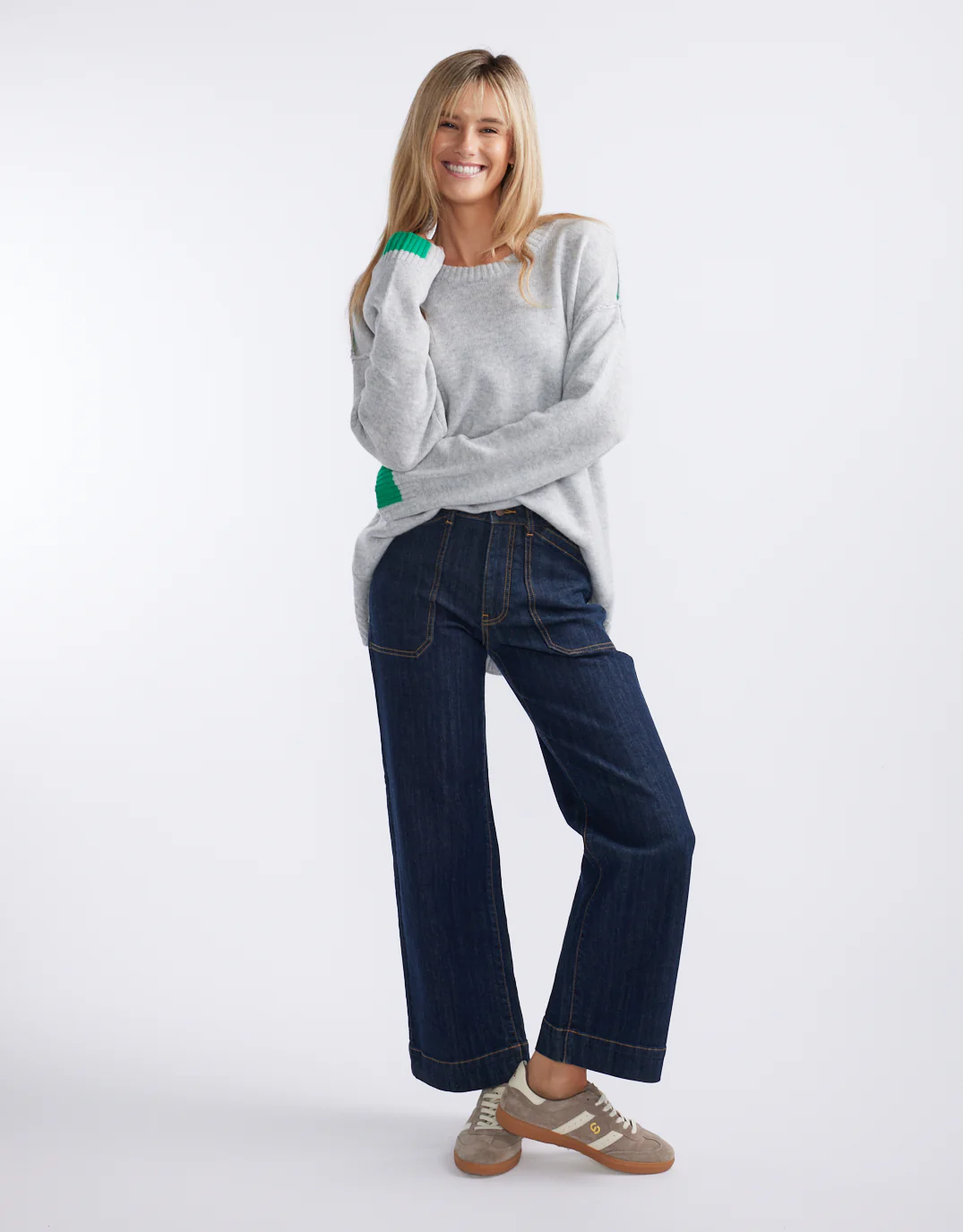 Marais Wool Cashmere Knit - Grey Marle - Image 5