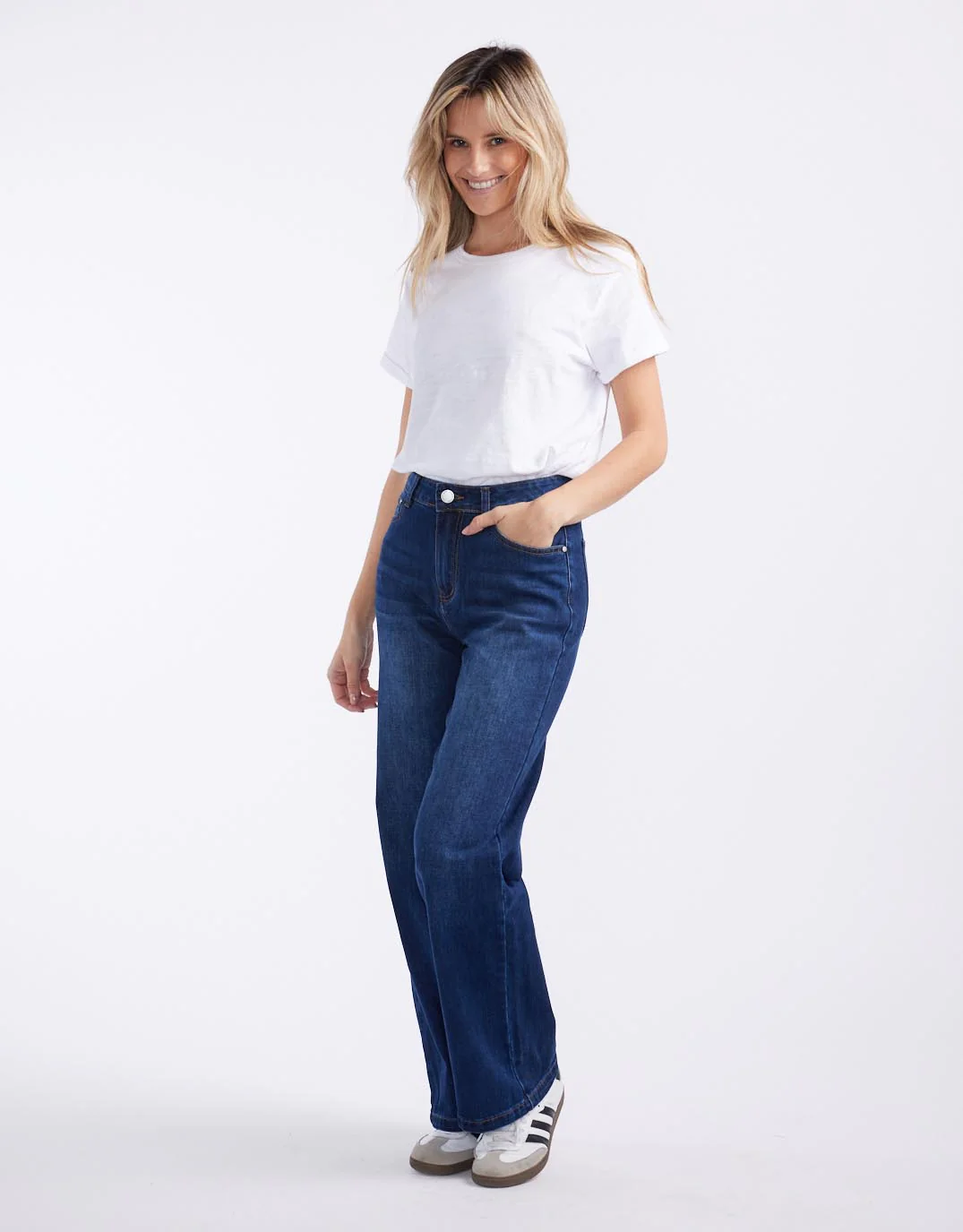 Marlowe Stretch Straight Leg Jean - Dark Wash - Image 2