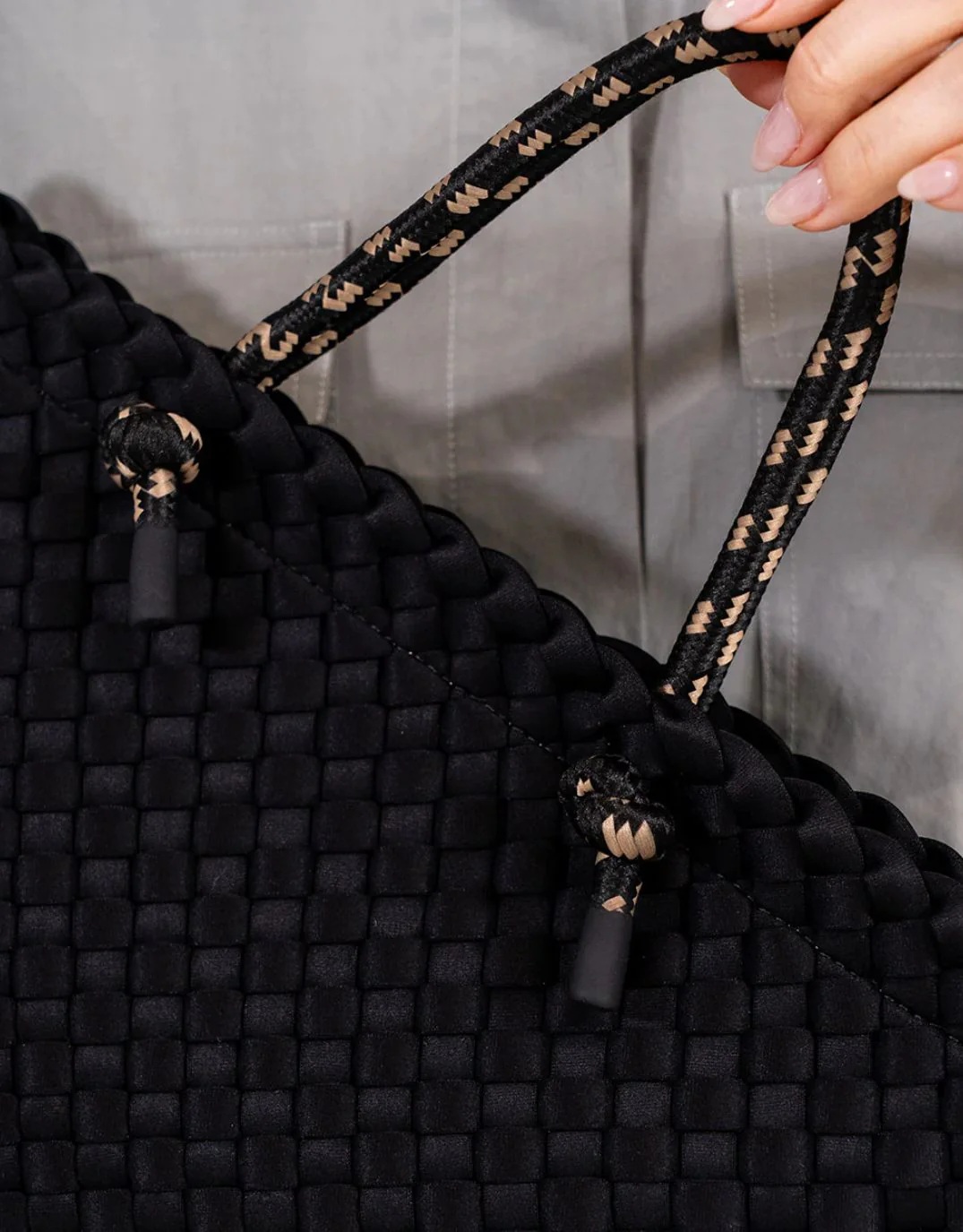Michigan Tote - Black Neo Plait - Image 8