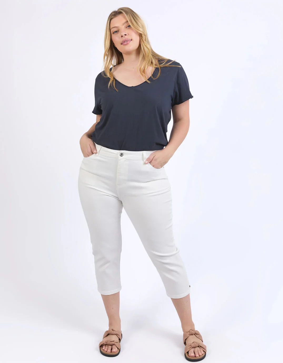 Mollie Capri Jean - White