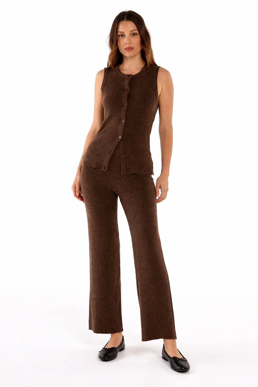 Nash Knit Pant - Espresso Brown - Image 2