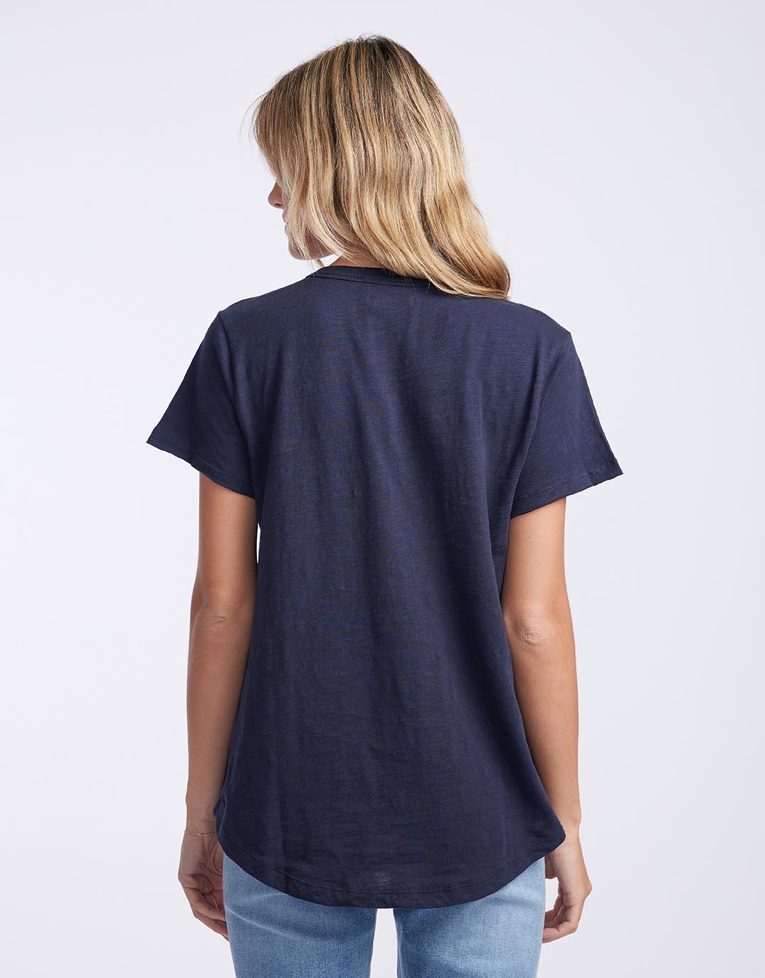 Original Round Neck T-Shirt - Navy - Image 6