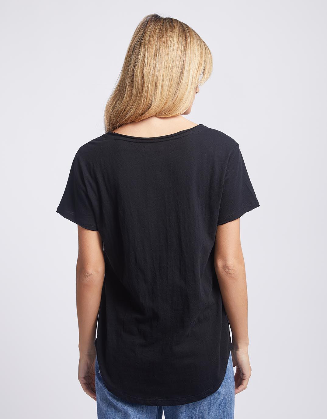 Original V Neck T-Shirt - Black - Image 6