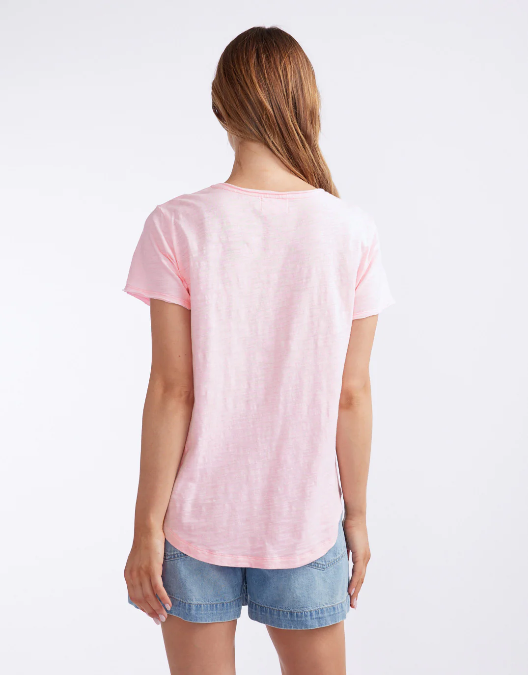 Original V Neck T-Shirt - Ice Pink - Image 9