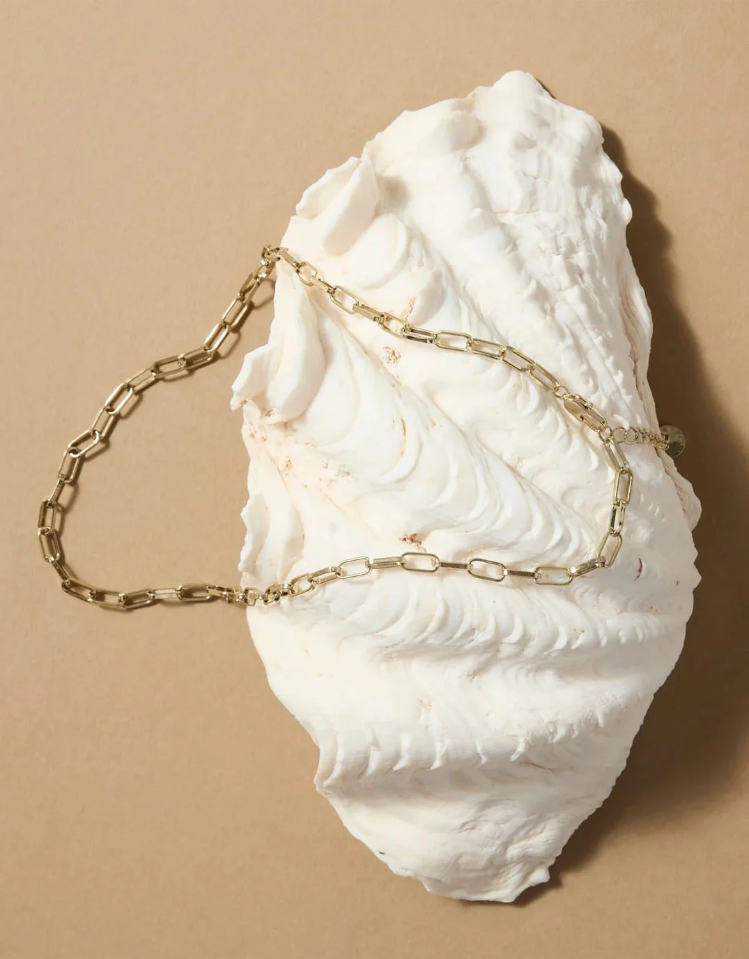 Paper Clip Gold Necklace - Image 3