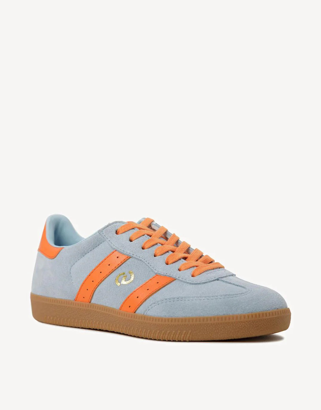 Parallel Suede Sneakers - Pale Blue/Orange