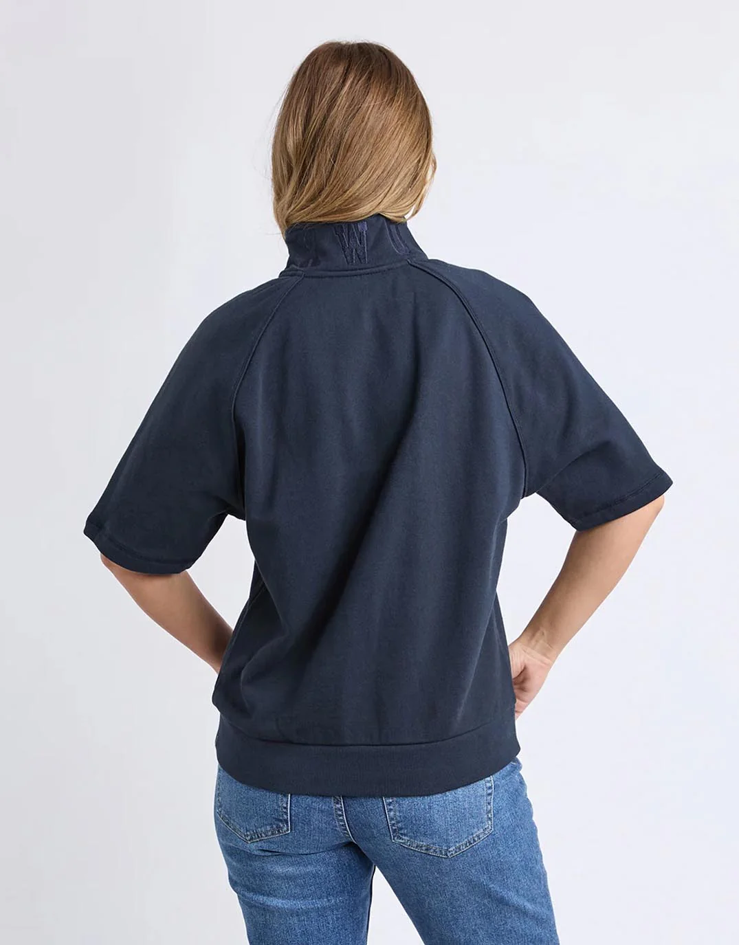 Piped Crew Solid - Navy - Image 6