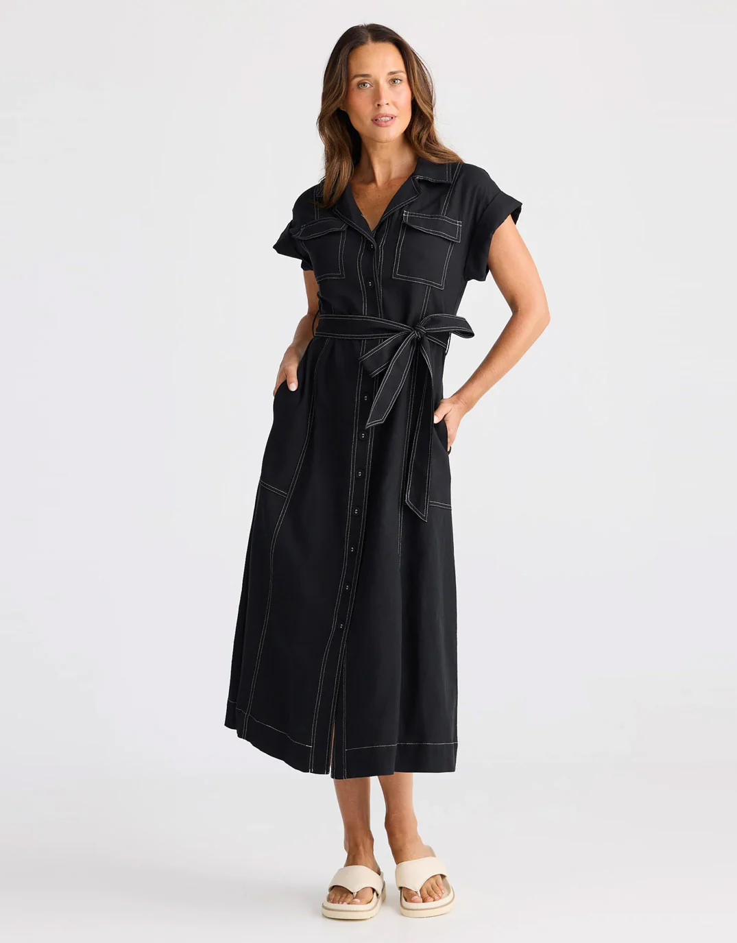 Portia Dress - Black - Image 3