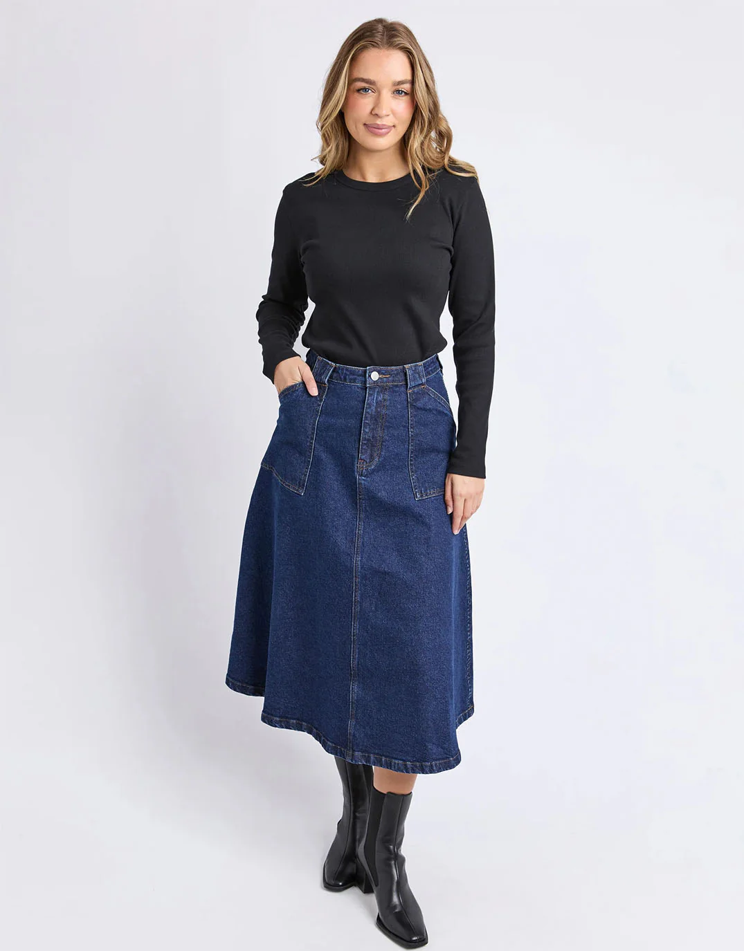 Potter Skirt - Indigo - Image 2