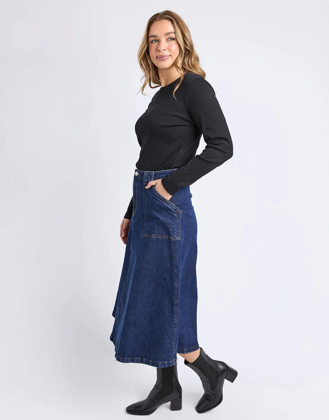 Potter Skirt - Indigo - Image 3