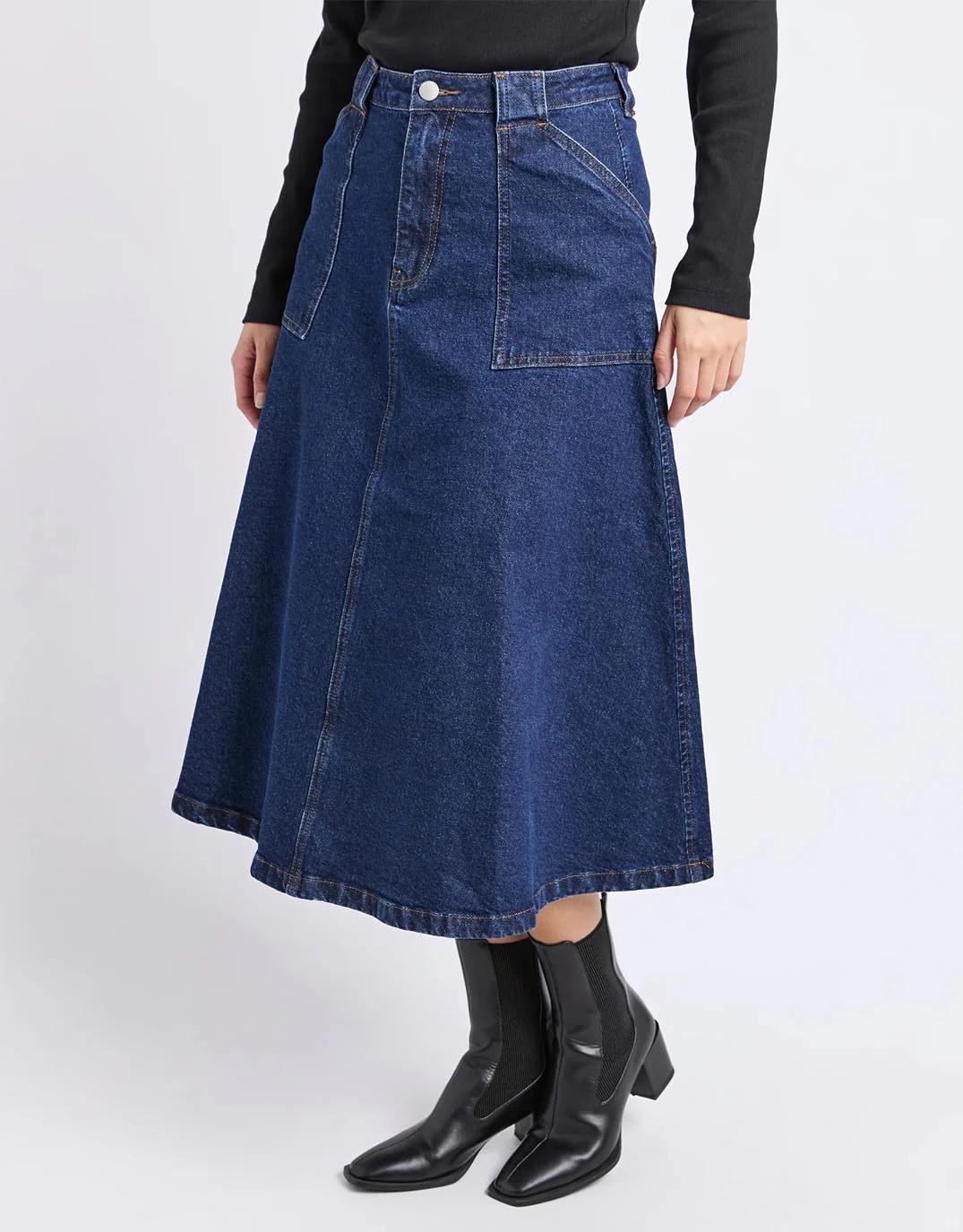 Potter Skirt - Indigo - Image 4