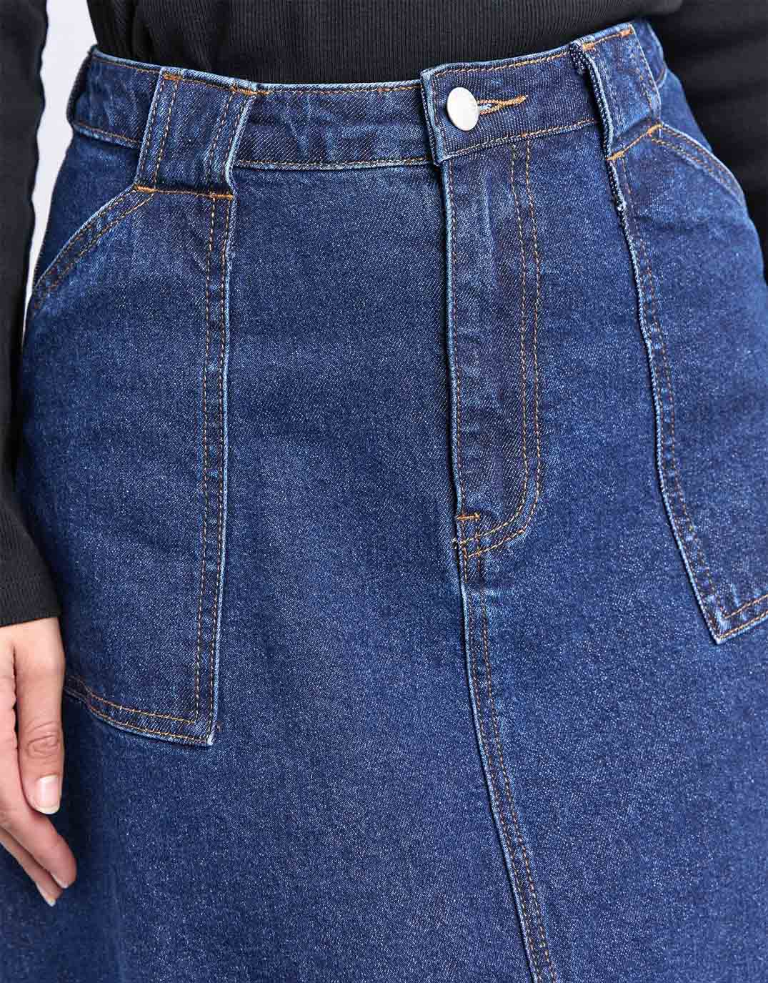 Potter Skirt - Indigo - Image 5