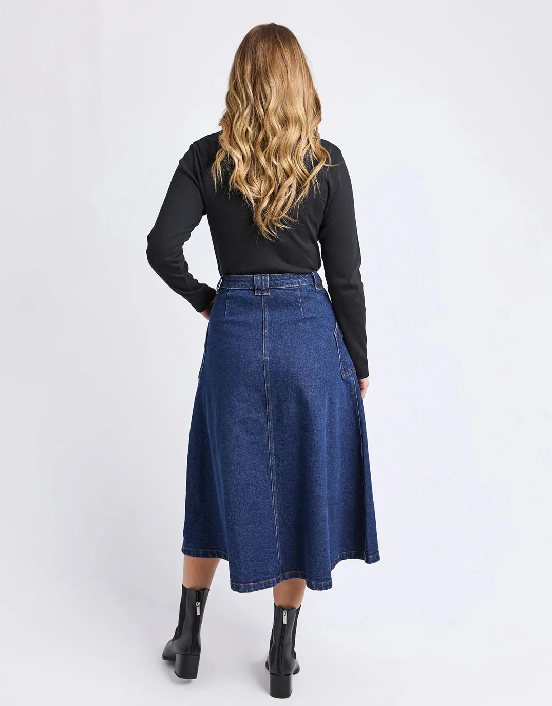 Potter Skirt - Indigo - Image 6
