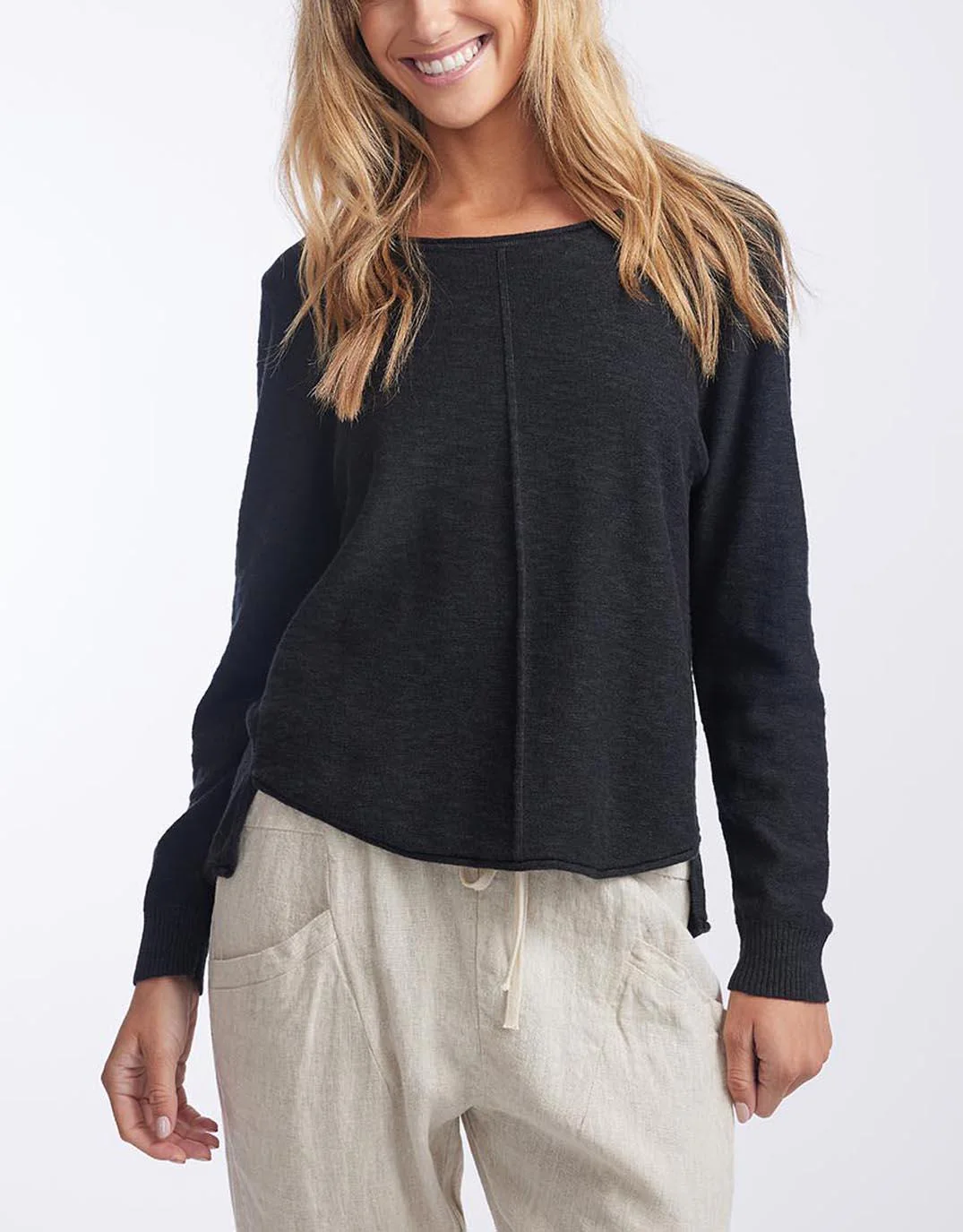 Sacha Cotton Knit - Black - Image 3