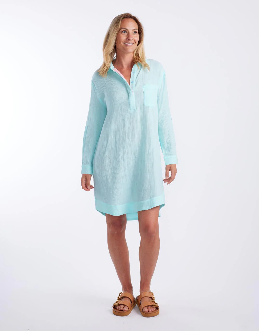 St Barts Dress - Seaglass / Ice Pink - Image 5
