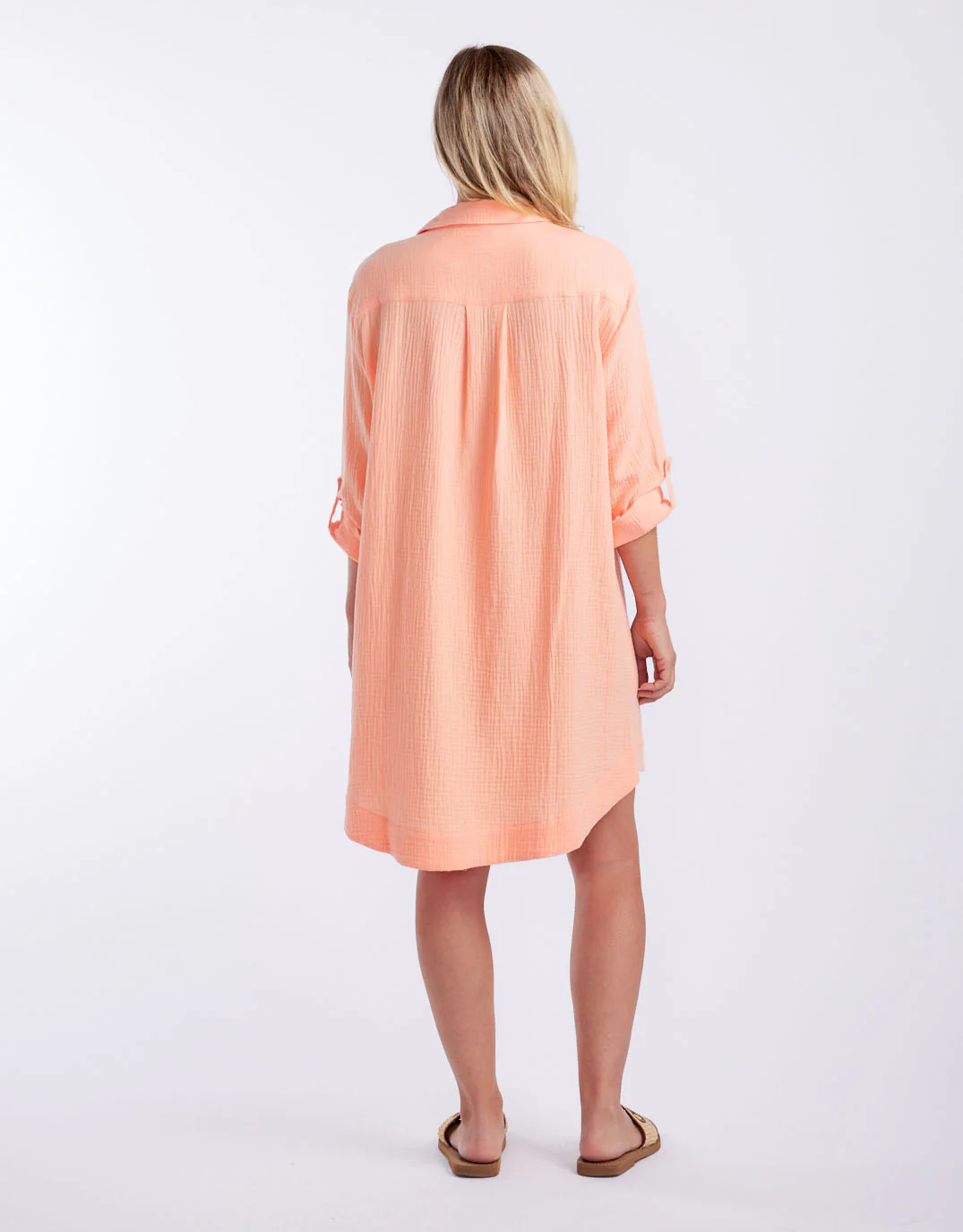 St Barts Dress - Sorbet Orange / Ice Pink - Image 6