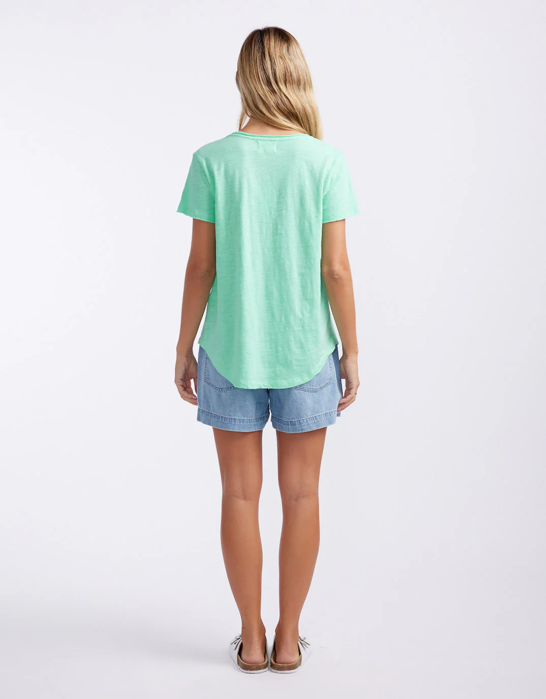 Original V Neck T-Shirt - Honeydew Mint - Image 8