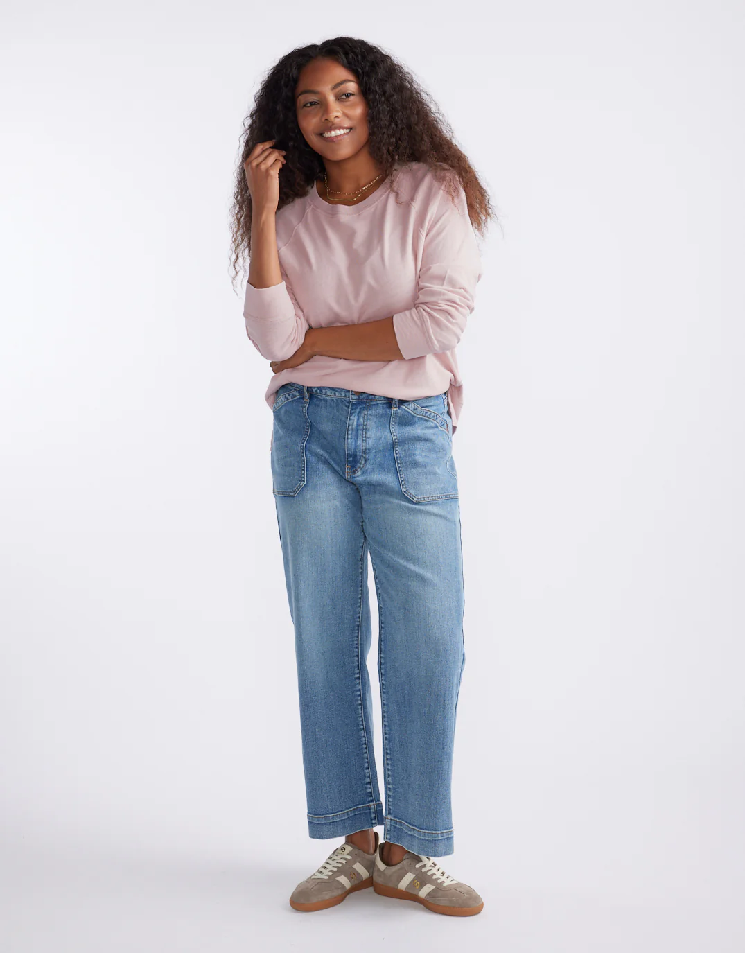 Sunset Throw On Top - Dusty Pink - Image 8