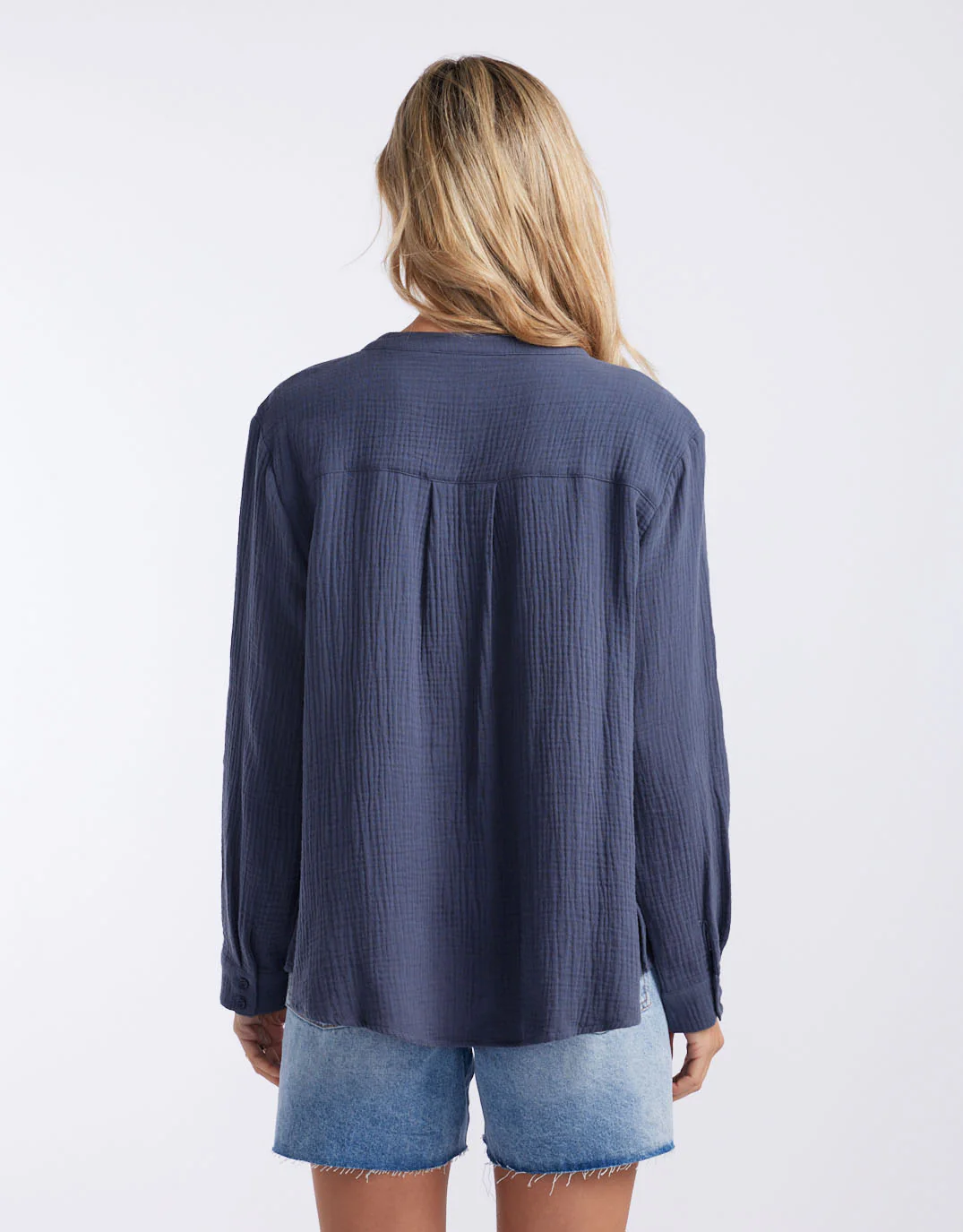 The Beach Shirt - Wash Navy / Sorbet Orange - Image 5