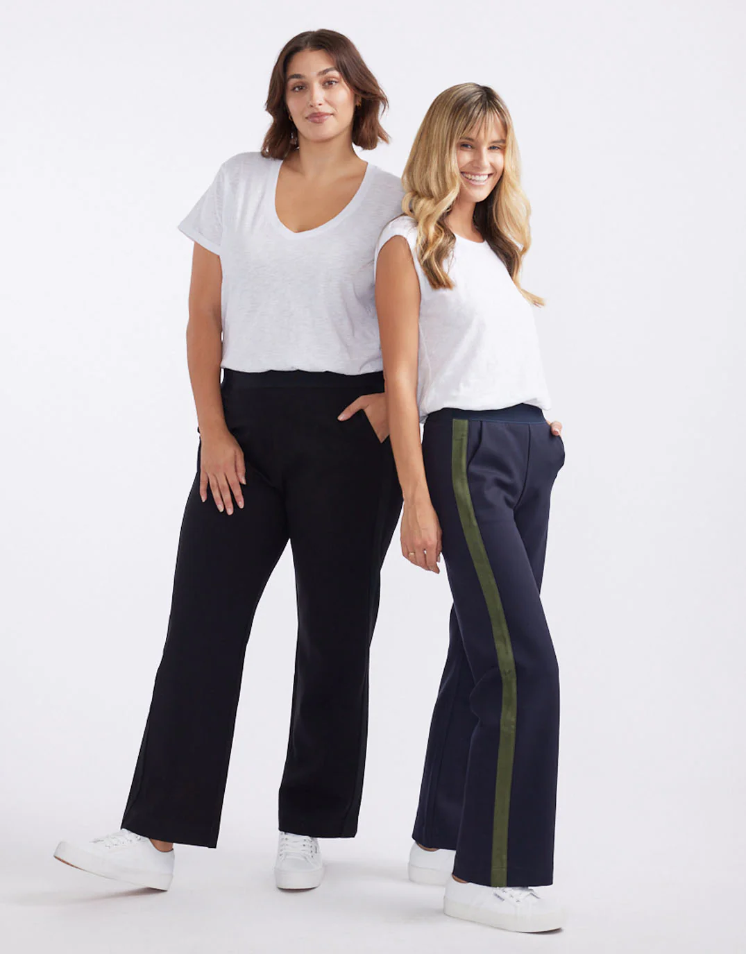Timeless Straight Leg Ponte Pant - Black On Black - Image 8