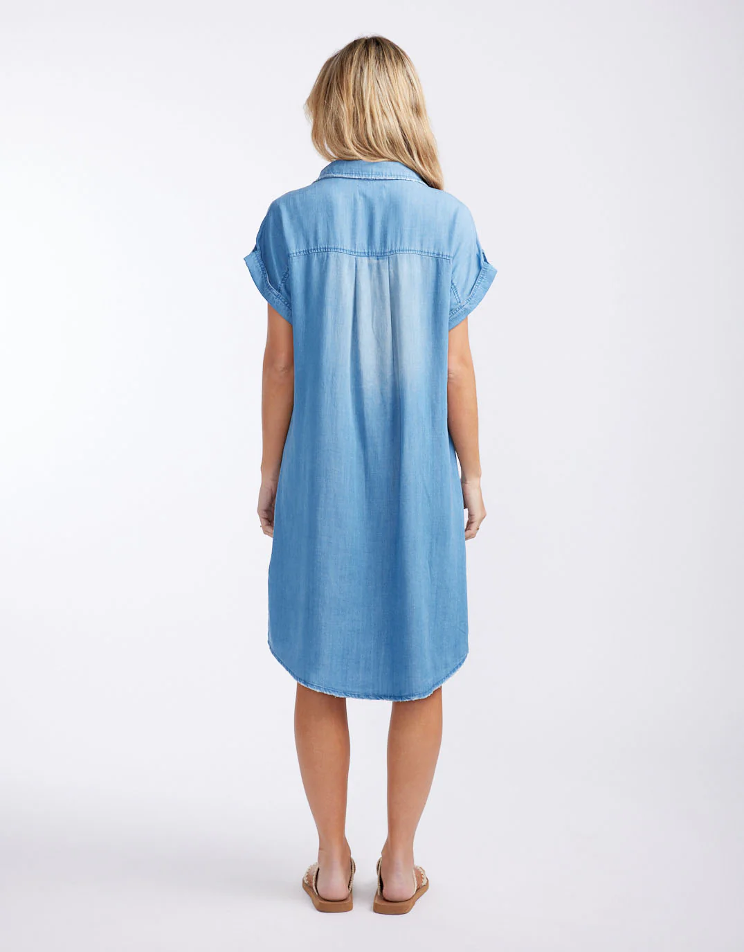 Amber Vintage Denim Dress - Chambray - Image 12